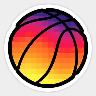 PHX Sunset Basketball - Black Sticker